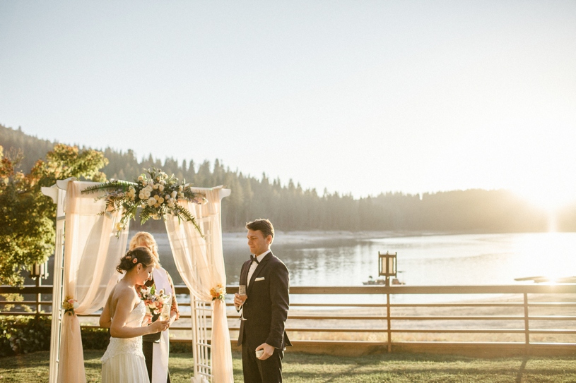 wedding at bass lake pines resort
