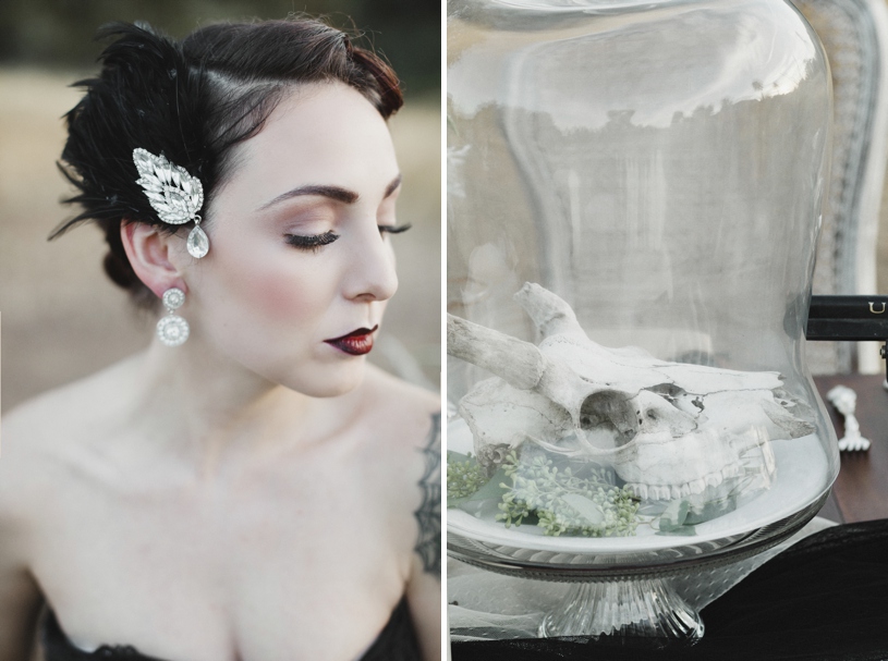 haunting bridal fall wedding inspiration by heather elizabeth photography