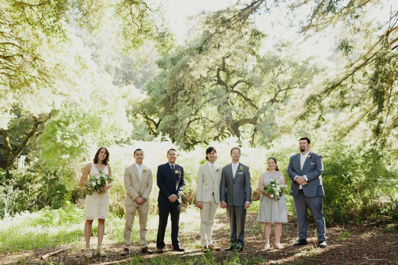 Same sex two groom wedding party at the mountain terrace by heather elizabeth photography
