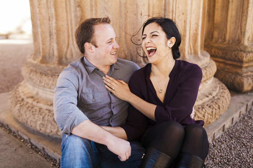 hilarious candid engagement session in San Francisco by Heather Elizabeth Photography