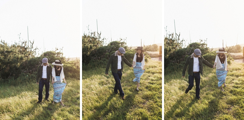 candid sweet engagement session in Point Reyes by Heather Elizabeth Photography