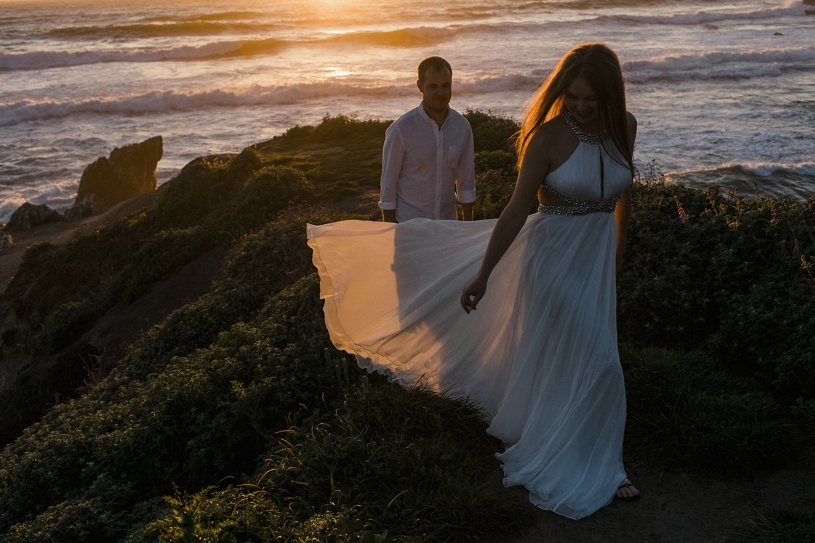 sunset wedding on the coast of big sur by heather elizabeth photography