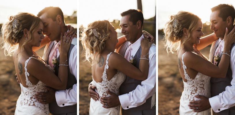 romantic and candid wedding day portraits at the seascape resort by heather elizabeth photography