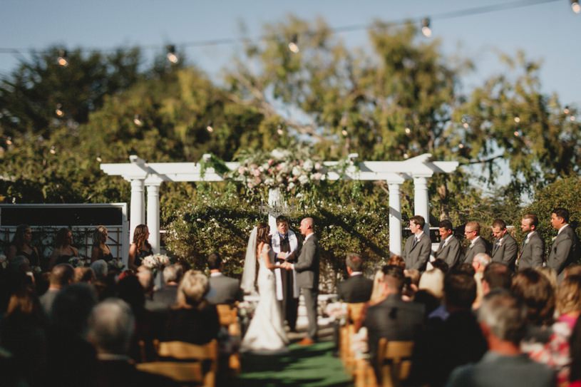 wedding ceremony site at perry house in carmel by top photographer heather elizabeth photography